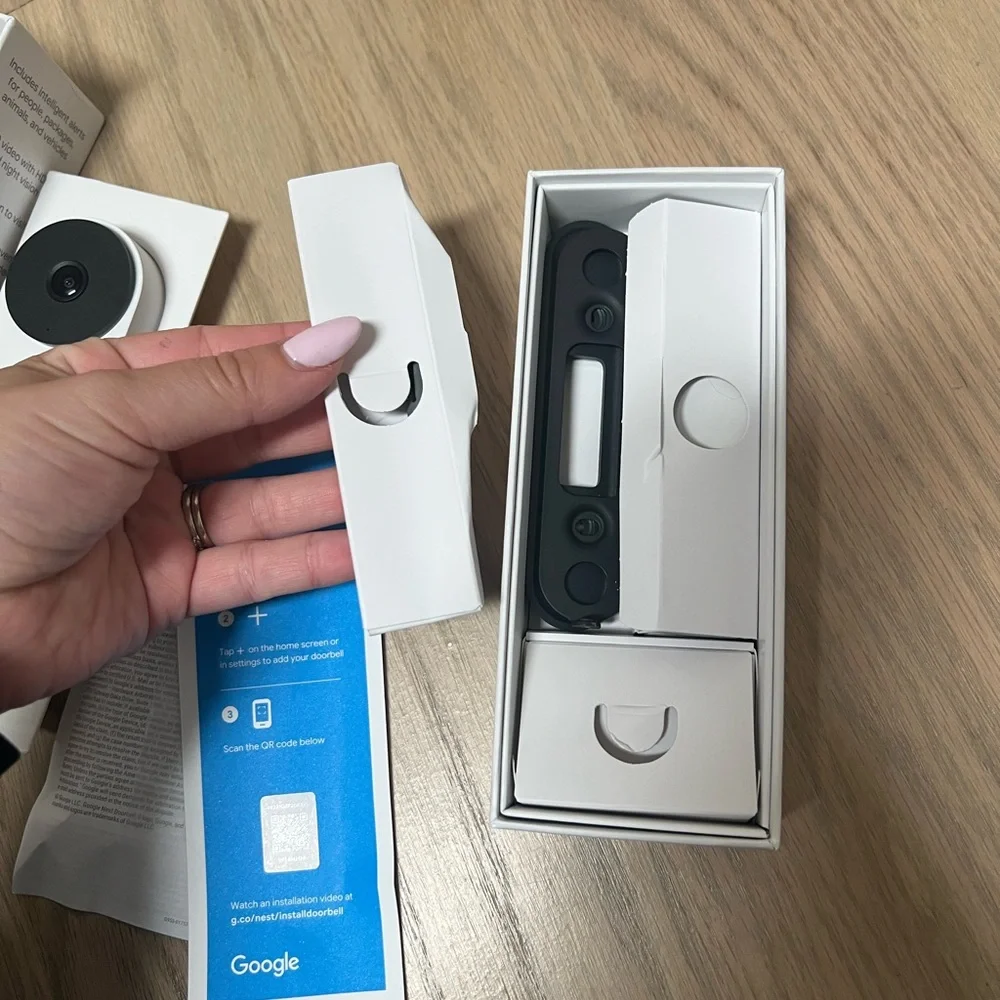 Google Nest Doorbell - (Wired, 2nd Gen) - Wired Video Doorbell Camera Snow
